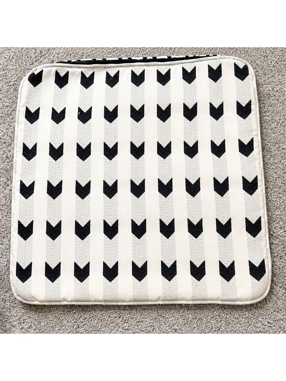 Black and White Pillow Cover 23 x 23 in